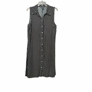 Sam and Jess Polka Dot Sleeveless Button Front Dress